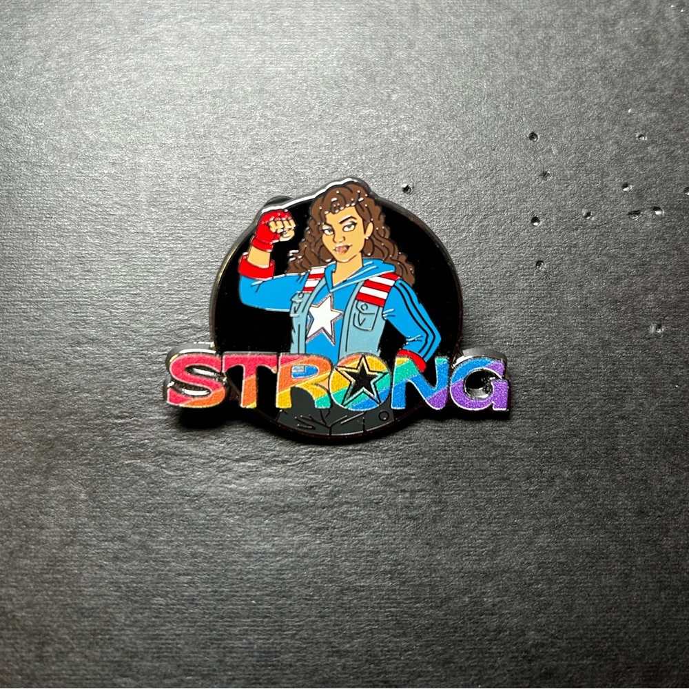 2023 Disney Pride Collection Marvel America Chavez “Strong” Pin